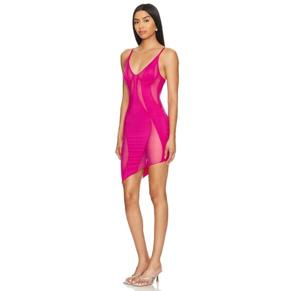 OW Collection Swirl Bodycon Mini Dress Pink | Size XS | NWT - Picture 2 of 3